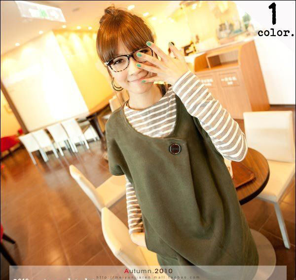 Maternity clothing autumn and winter maternity top maternity t-shirt vest twinset maternity spring and autumn top