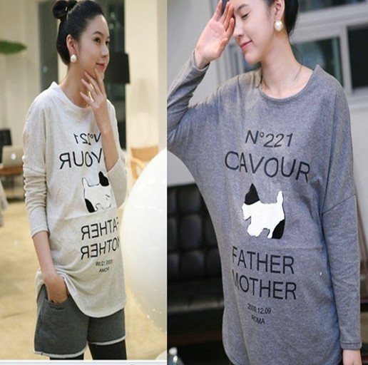 Maternity clothing autumn and winter top maternity basic shirt autumn and winter maternity basic long-sleeve shirt