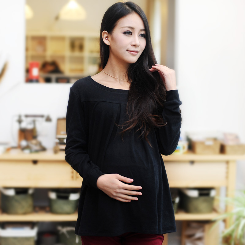 Maternity clothing autumn and winter top maternity basic shirt spring long-sleeve spring and autumn maternity t-shirt maternity