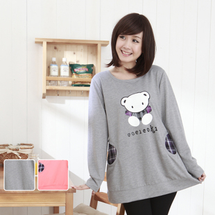 Maternity clothing autumn fashion bear maternity top long-sleeve maternity sweatshirt outerwear