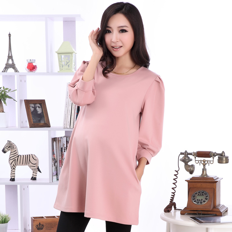 Maternity clothing autumn fashion maternity top maternity dress autumn and winter maternity outerwear 10973