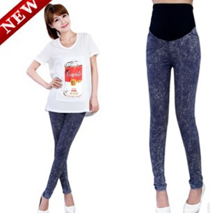 Maternity clothing hot-selling pencil pants slim casual jeans pregnant/maternity women's jeans/pants/trousers