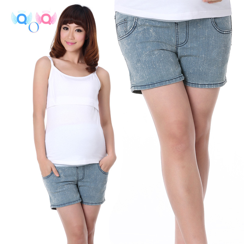 Maternity clothing maternity clothing summer denim shorts maternity shorts jeans