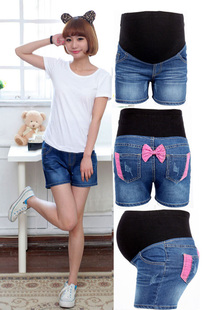 Maternity clothing maternity denim shorts k107