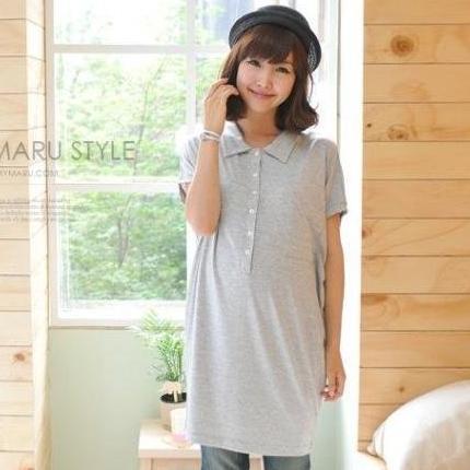 Maternity clothing maternity t-shirt summer short-sleeve nursing clothing long design batwing shirt top t-shirt skirt