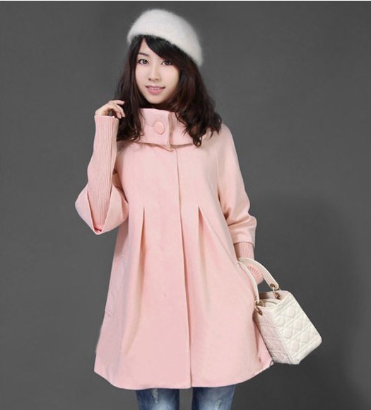 Maternity clothing new arrival fashion maternity woolen thermal overcoat maternity woolen outerwear 1 shop