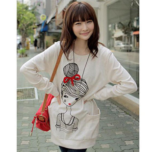 Maternity clothing spring and autumn casual all-match long-sleeve maternity top maternity t-shirt