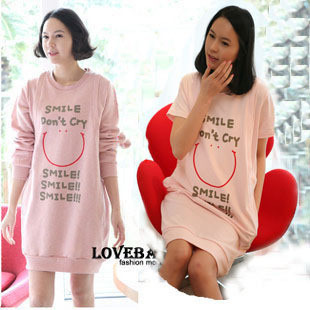 Maternity clothing spring and autumn long design nursing maternity sweatshirt smiley maternity outerwear