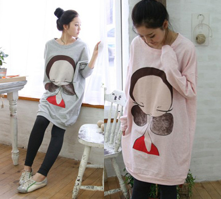 Maternity clothing spring long-sleeve maternity t-shirt maternity top maternity sweatshirt