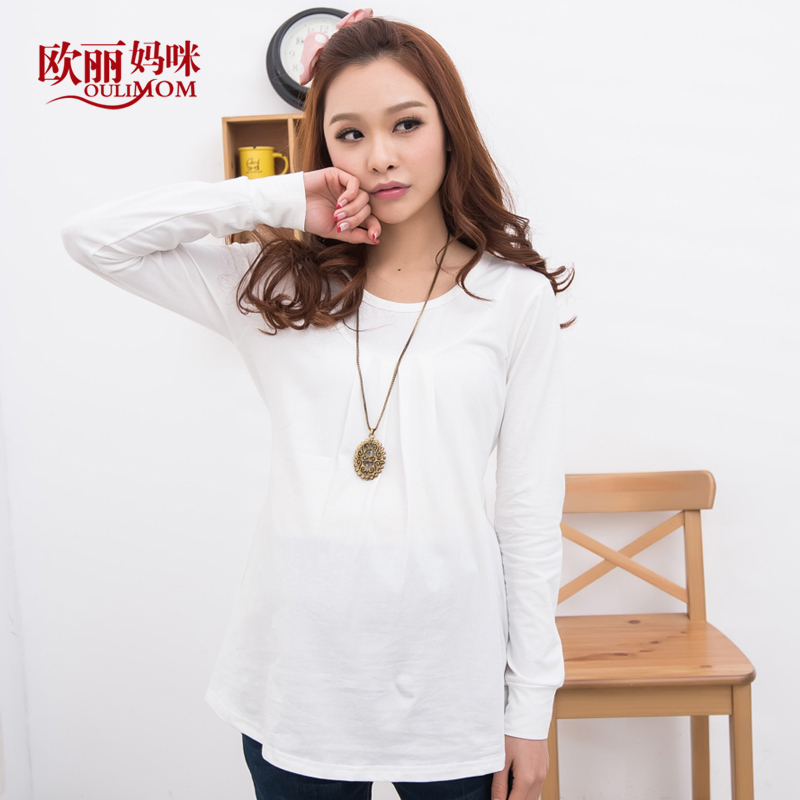 Maternity clothing spring maternity basic shirt long-sleeve basic shirt loose t-shirt top