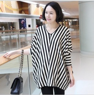 Maternity clothing spring stripe long-sleeve maternity top maternity t-shirt spring and autumn