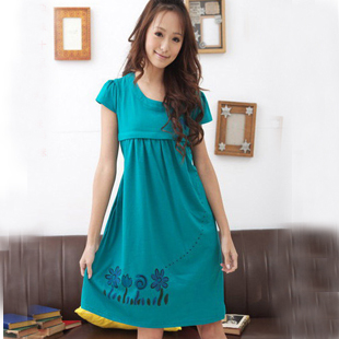 Maternity clothing summer antenatal postpartum 2 maternity dress nursing dress nurse dress hl9031