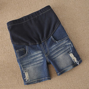 Maternity clothing summer fashion hole maternity shorts maternity pants belly pants jeans