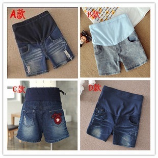 Maternity clothing summer fashion maternity jeans shorts maternity pants trousers knee-length pants