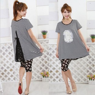 Maternity clothing summer maternity top maternity short-sleeve dress maternity t-shirt