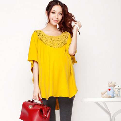 Maternity clothing t-shirt summer top sweet personality tassel batwing shirt