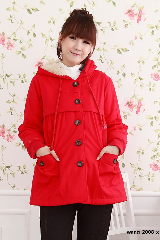 Maternity clothing winter autumn and winter thickening outerwear maternity cotton-padded jacket