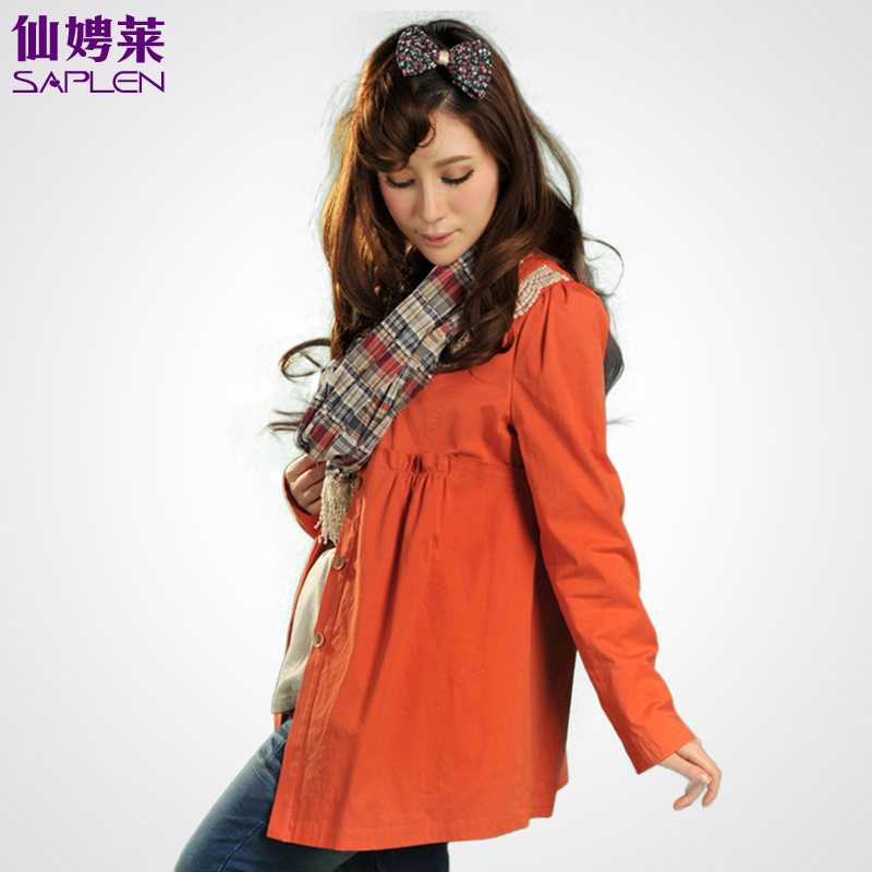 Maternity clothing winter outerwear maternity autumn and winter fashion outerwear maternity trench 160463