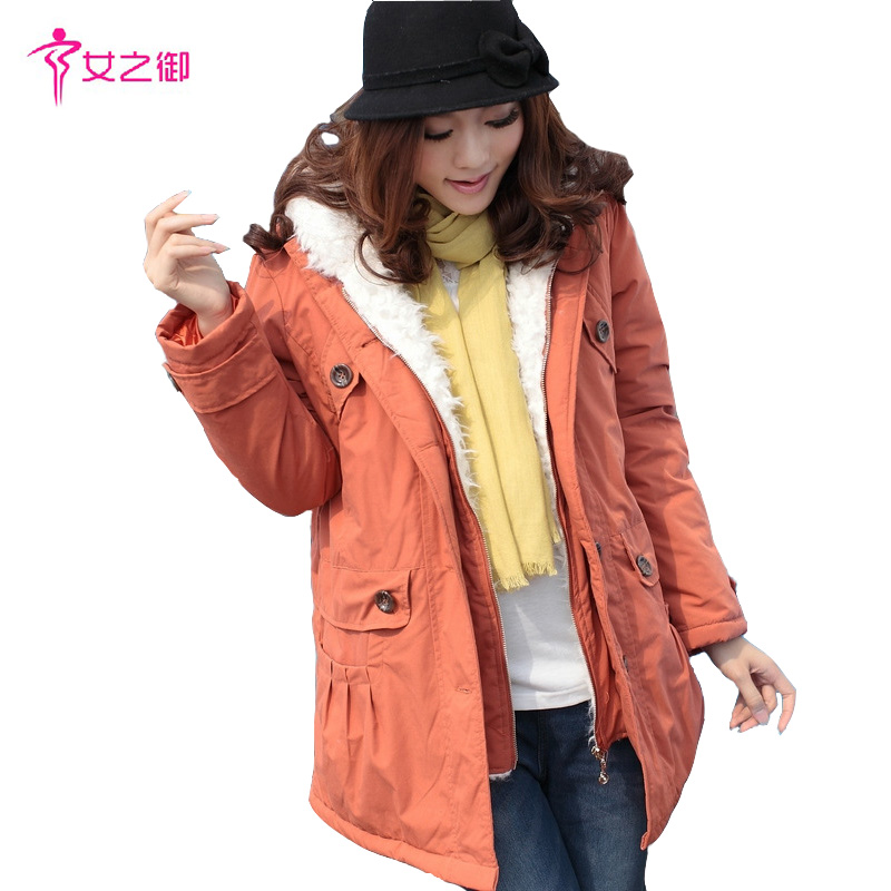 Maternity clothing winter overcoat maternity cotton-padded jacket thermal outerwear maternity wadded jacket