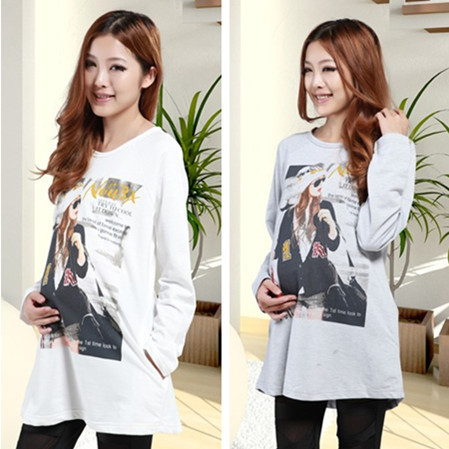 Maternity long-sleeve T-shirt spring and autumn maternity top maternity clothing 2013 spring maternity t-shirt long-sleeve