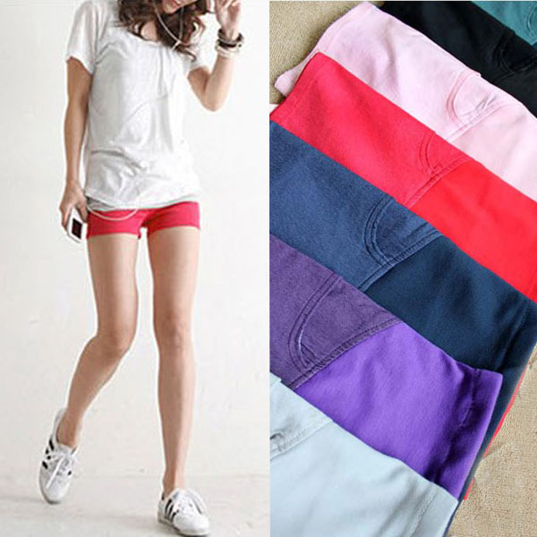 Maternity pants fashion candy maternity shorts maternity knee-length pants summer belly pants