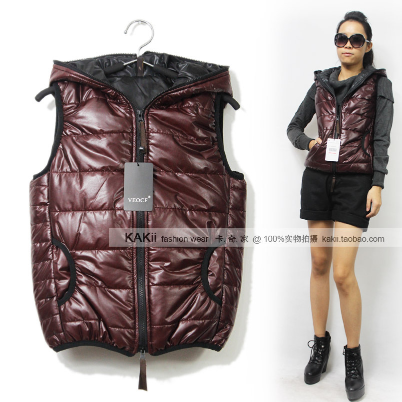 Matt qimian bulkness vest sleeveless cotton-padded jacket thermal vest