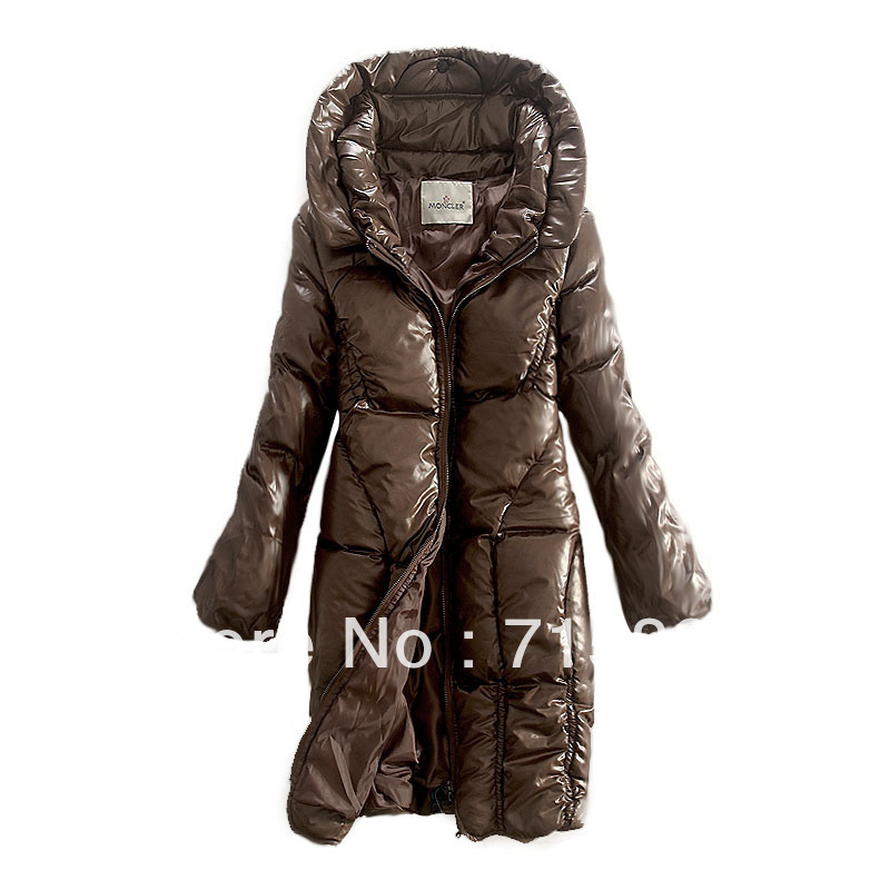 (Matte)coffee Cheap Women Nantes Long Down Coats On sale