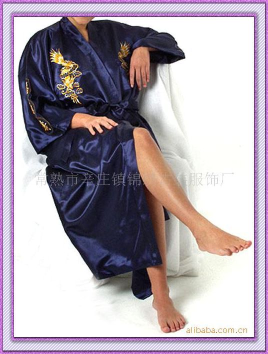 Men's clothing fashion lounge men's robe tang suit bathrobe sleepwear g002-3