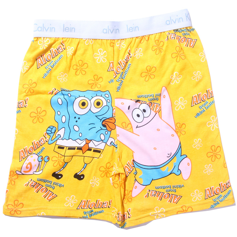 Men's panties male panties four angle panties seamless panties cartoon panties at home pants