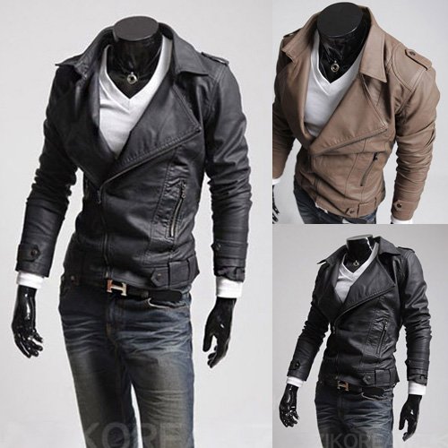 Mens Leather Jackets Fashion Fitted Casual Stylish Trendy Designer Mens Jackets #MS209