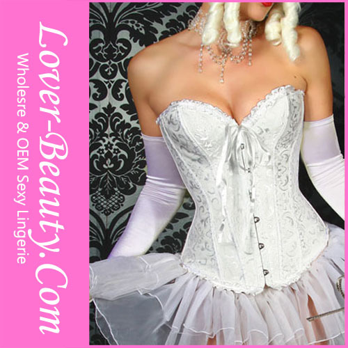 [Merry Chrismas] China Post Free Shipping New Sexy Brocade Pattern Steel Boned Corsets LB4010