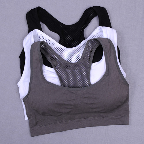 Mesh breathable elastic vest design sports underwear yoga bra running sports bra