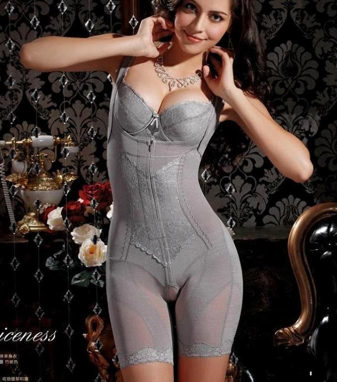 Mica fiber slimming slender waist abdomen drawing butt-lifting one piece body shaping underwear four seasons