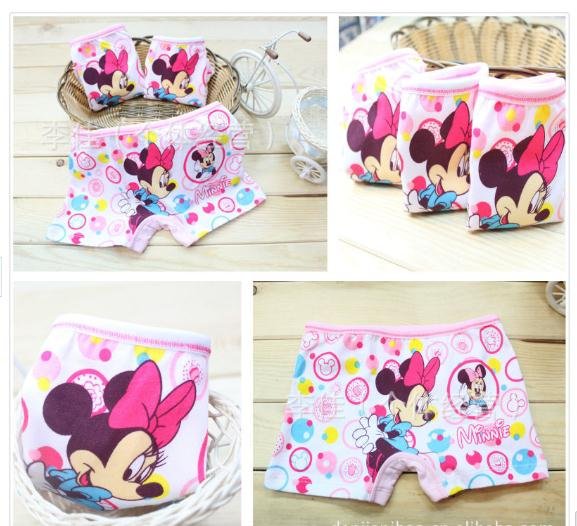 Mickey and Minnie children underwears 100% cotton kid panties for 2-10y high quality A42