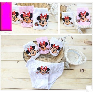 Mickey cartoon pure cotton Girl's Briefs    274