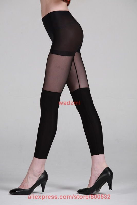 middle hollow sexy thigh thin leggings fishnet summer slimming pants women hot sale to Au Sg Jp 200pcs/lot DHL free shipping