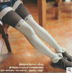 Min.order $10,Mix Order Socks female thickening stockings rompers polka dot silk pantyhose thick autumn and winter socks