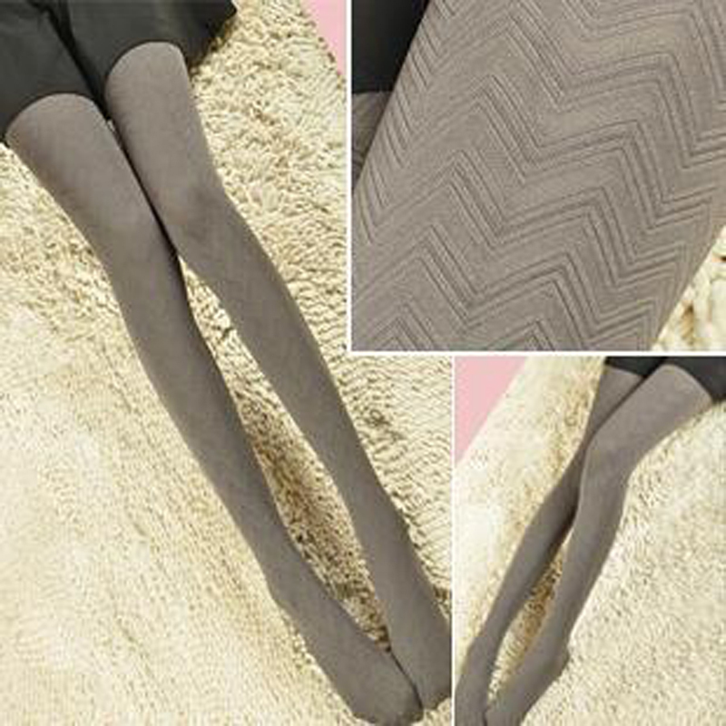 Min order $15 (mix accessoires order) Three-dimensional corrugated pantyhose  140d  quality women leggings socks  M8115