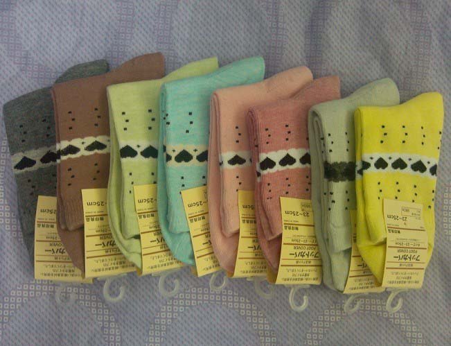 Min.Order$15 Wholesale and retail High quality Korea style fashion loving heart sock pure cotton socks free shipping DW2010