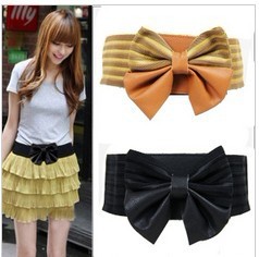 Min.order is $15 (mix order)Fashion Decoration Brief  Belt  Leather Elasticity  Bowknot  Belt  Free Shipping