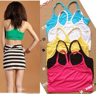 Min order is $15(mix order) Four seasons all-match fashion exquisite quality y modal tube top small tube top small vest