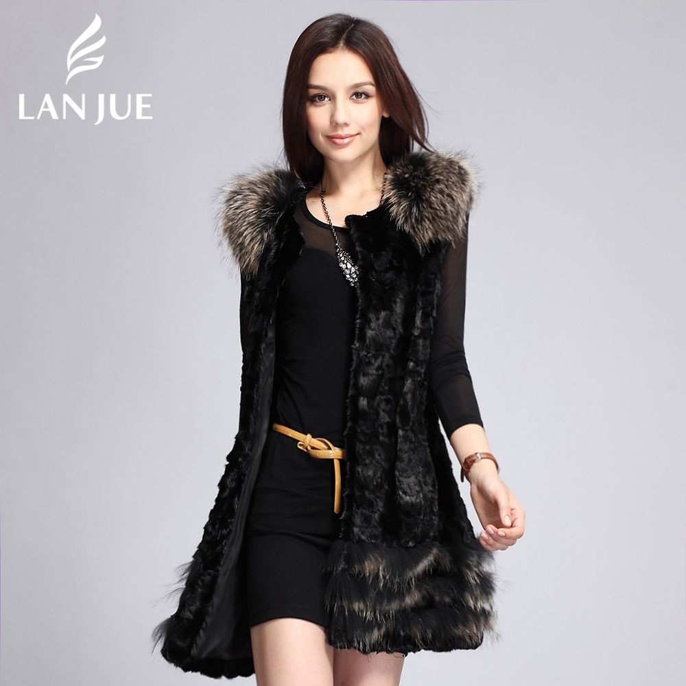 Mink fur coat 2012 fight mink vest long design lj3208