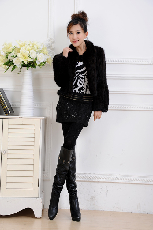 Mink Knitted Small Coat