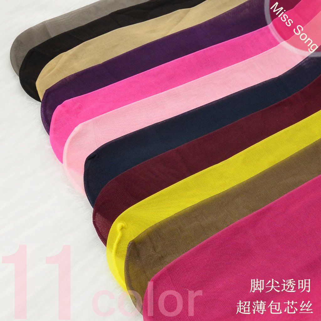 Miss song 12d Core-spun Yarn multi-colored candy color multicolour stockings women's pantyhose