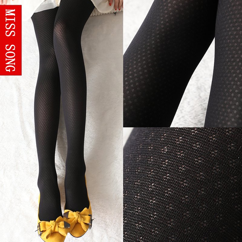 Miss song stockings cutout pantyhose thin vintage basic wire socks female