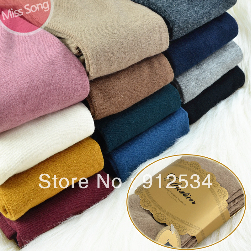 Misssong vintage thickening stockings multicolour cotton thermal pantyhose autumn and winter socks