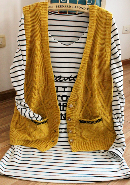 Missting vintage vintage twisted yarn vest waistcoat low-high yarn cardigan female