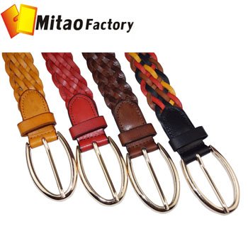 Mitao Factory Free shipping Best Selling cow leather lady belt/ Ladies waist belt/ trendy brand belt