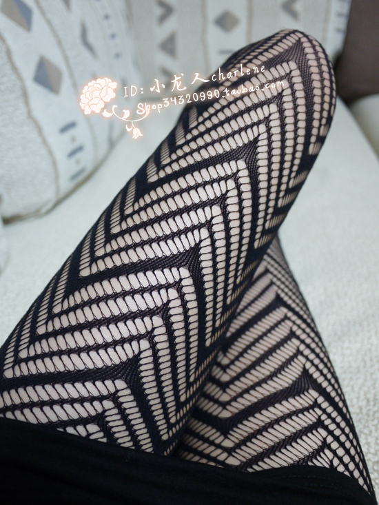 MIX-ORDER 10USD 2013 New Fashion Women's Fishnet Stockings Wave Sexy pantyhose vintage Tights Black Party Stocking #P0047-306