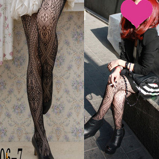 MIX-ORDER 10USD New Vintage Fishnet Stockings For Women Lace Flower Women's Leggings Socks Pantyhose Tights #P0017-925